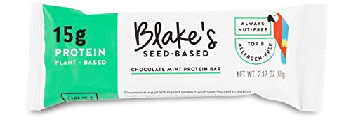 Blake's Seed Based Protein Bar - Chocolate Mint - Nut-Free, Gluten-Free, Vegan, 2.12 oz. (Pack of 12) … - Thumbnail 4