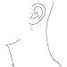 Bling Jewelry Freshwater Cultured Pearl Sterling Silver Leverback Earrings