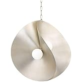 Corbett Lighting 330-30-WSL Peony 4 Light 30 inch Warm Silver Leaf Pendant Ceiling Light