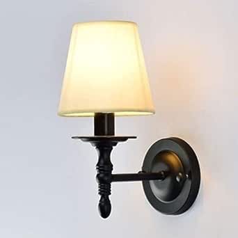 DULG American Country Interiores Retro luz de la pared del hierro café