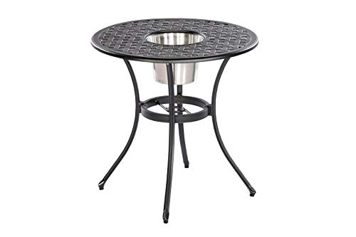Bistroset Gartenset Gartenmöbel Gartengarnitur 3-teilig Alu Metall Grau – Bild 7