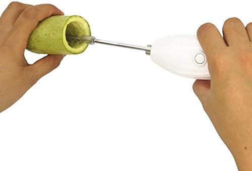Thrivinger Electric Scraping Scales Rechargeable Eggbeater Vegetable Core European Standard Vegetable Fruit Corer Spiralizer With Handle Set
