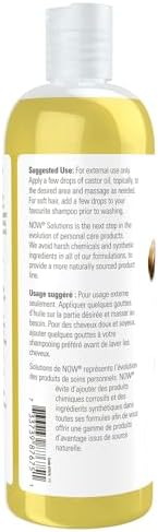 NOW Foods Castor Oil Expeller Pressed 475g Pure Natural Skin Hair Emollient view 3