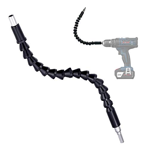 S-LONG Flexible Extension Screwdriver Bit, 1/4" Hexagon Drill Connect Drive Soft Shaft Screw, Power Drill Connection Tip 9.6 inch - Thumbnail 5