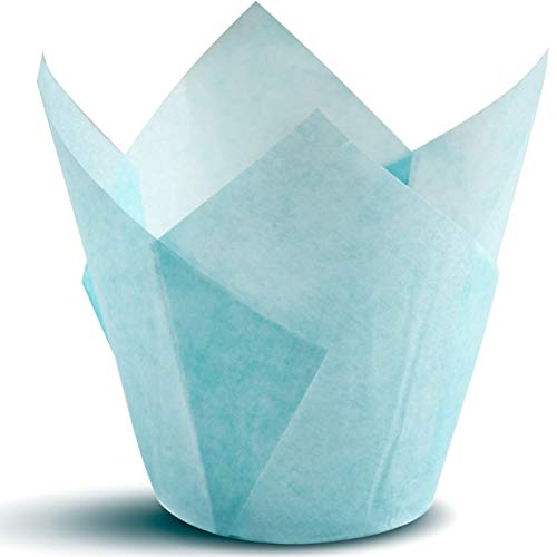 Light Blue Cupcake Liners. Eoonfirst Standard Size Baking Cups 200 Pcs (Light Blue).