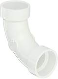 Spears P304 Series PVC DWV Pipe Fitting, 1/4 Bend, Long Sweep Elbow, 1-1/2