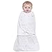Halo Micro Fleece Sleepsack Swaddle Wearable Blanket, Grey Diamonds and Leaves, Small