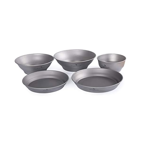iBasingo-Titanium-Bowls-Plates-Ultralight-Single-Walled-Bowl-Dishes-Set-Camping-Dinnerware-Outdoor-Tableware-Kitchen-Utensils-Cookware-Mess-Kit-for-Food-Fruit-Sauce-with-Carry-Bag iBasingo Titanium Bowls Plates Ultralight Single-Walled Bowl Dishes Set Camping Dinnerware Outdoor Tableware Kitchen…
