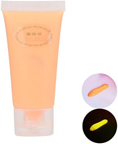 Yeefant A Brand New Unworn Fluorescent Party Hand Painted Night Light Lacquer Birthday Body Color Paint for Fun Party,Orange