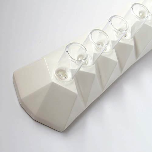 image for Judaica for design lovers - by Armadillo Hanukkah Oil Menorah, Modern 