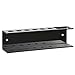 MyGift Wall Mounted Black Acrylic Dry Erase Marker Holder Organizer for 6 Markers and Eraser, Hanging Whiteboard Accessories Rack for Office Home Dorm Classroom Meeting Room