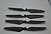 Blomiky 4pcs 2A+2B Propeller Props Blades Fit for MJX Bugs3 B3 H ubsan H501S Quadcopter Drone H501S Propeller Black