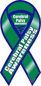 Magnet AmericaCerebral Palsy Awareness 2-in-1 Ribbon Magnet by Magnet America Is 8" x 3.875" Made for Vehicles and Refrigerators