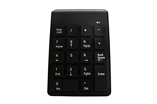 MOJO Bluetooth Wireless Numeric Keypad Portable Compact NumPad Number Pad Keyboard for phones, smartphones, and tablets