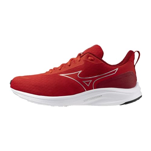 [Mizuno] ランニングシューズ ミズノ エスペランザー 2 ジョギング トレーニング スポーツ インドア 通勤 通学 運動 レッド×シルバー 24.5 cm 4E