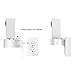Compatible with Wyze Cam Pan Wall Mount, 360 Degree Swivel AC Outlet Wall Plug Mount Stand Holder Bracket for Wyze Cam Pan- No Messy Wires or Wall Damage by KASMOTION [Upgrade Version]