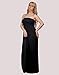 HDE Women's Strapless Maxi Dress Plus Size Tube Top Long Skirt Sundress Cover Up (Black, 4X)