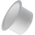 Ø 100mm / 4'' Inlet Flange White Plastic Ventilation Ducting Pipe Wall Plate Spigot