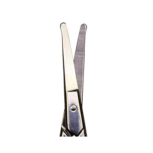 Motanar Professional Safety Grooming Scissors for Personal Care Facial Hair Removal and Ear Nose Eyebrow Trimming Stainless Steel Fine Straight Tip Scissors Men - Thumbnail 3