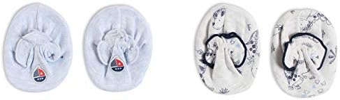 BUMZEE 100% Cotton Booties/Socks for Toddler/Infant / New Born Baby Age 0-9 Months Multicolor Pack of 2 (PEB2109)