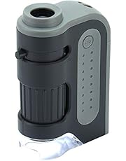 Carson MicroBrite Plus 60x-120x LED Lighted Zoom Pocket Microscope with Aspheric Lens System