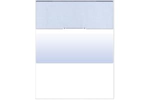 Compuchecks Tamper-Guard Security Blank Check Paper - 600 Business Checks Compatible with QuickBooks - Check Stock on top and Paycheck Stub on Bottom - Blue Diamond