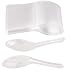 Juvale Plastic Soup Spoons - 200-Pack Clear Plastic - Disposable Asian Soup Spoons for Ramen & Pho, Bulk Clear Utensils