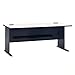 Bush Business Furniture Series A 72W Desk in Slate and White Spectrum