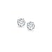 Bling Jewelry CZ Mens 925 Sterling Silver Basket Set Invisible Cut Studs