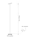 LED Torchiere Floor Lamps, Gladle Dimmable Tall Standing Lights for Living Room Bedroom Office, Super Bright Modern Sky Floor Lamp Uplight with 5 Brightness Levels, Work with Smart Plug, Warm White