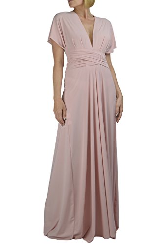Von vonni infinity/transformer/convertible maxi dress ,pale pink,…