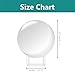 Photograph Crystal Ball with Stand and Pouch, K9 Crystal Suncatchers Ball with Microfiber Pouch, Decorative and Photography Accessory (50mm/2