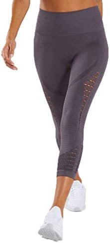 CAOQAO Yoga Pants Womens High Waist Ladie Hollow-out High-waist Hip-up Yoga Pants Leisure Running Seven-minut Pants Sweatpants trousers printed pants for women Elastic pants