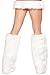 Pink Queen Women's Christmas Fashion Faux Fur Fluffy Plush Costume Cosplay White Leg Warmers