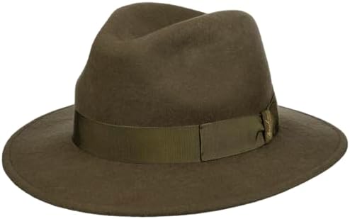 Borsalino Nero Pack Away Hat Women/Men Brown 7 1/2 at Amazon Men's