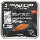 Orange Masago (Seasoned Capelin Roe) &ndash; Premium Sushi Fish Eggs, Vibrant Color &amp; Delicate Crunch | 4.4lbs / 2kgs