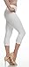 Extra Soft Capri Leggings with High Waist - 20 Colors - Plus (One Size fits Most (XS - XL), White)