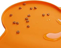 Estera Comida Antideslizante Impermeable Tapete para Comer para Comedero Doble Super Design Alfombrilla para comedero Perro de Silicona