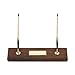 Cross Hand-Rubbed Walnut Base Double Desk Set with 10KT Gold-Filled (Rolled Gold) Ballpoint Pen & 0.7mm Pencil