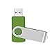 FEBNISCTE USB Flash Drive 128MB Pack of 10 USB 2.0 Memory Sticks - Small Capacity Value Thumb Drive 128 MB Zip Drive Swivel Pendrive U Disk - Green Data Stick Bulk Pen Drives Multipack Jump Drive