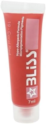 BLISS Permanent Makeup Ink -CORAL RED-7ML Tube BI19