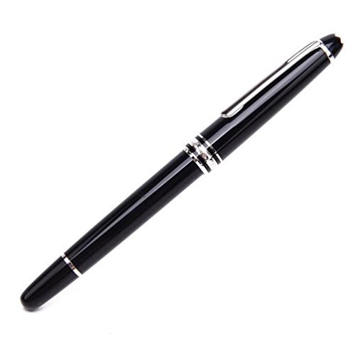 Montblαnc 163-Meisterstuck Classique Platinum Rollerball Black Ballpoint Pen(2865)