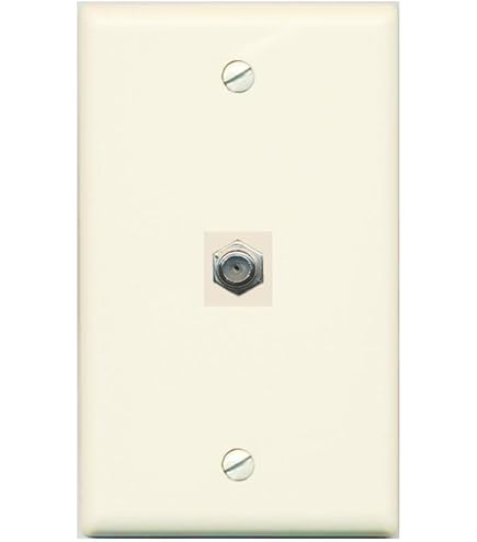 RiteAV 1 Port SC-APC Fiber Simplex Coax Cable TV Wall Plate - USB