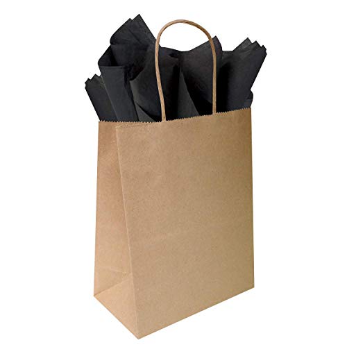 Flexicore Packaging| Gift Wrap Tissue Paper|15"x20"|100 Count (Black, 100 Sheets)