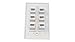 RiteAV - 6 Port Cat6 Female-Female Wall Plate White