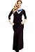 Lolli Couture QUARTER SLEEVE SCOOP NECKLINE CASUAL MAXI DRESS