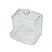 SAGUARO Square Clear Acrylic Q-tip Holder Box/Cotton Ball Swabs Stick Storage Case/Cosmetic Makeup Pads Organizer/Beauty Container