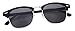 FEISEDY Vintage Half Frame Sunglasses For Men Women Classic Brand Sun Glasses