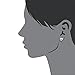 Disney Minnie Mouse Women Jewelry, Sterling Silver Clear Cubic Zirconia and Silver Bow Stud Earrings