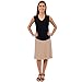 STRETCH IS COMFORT Women's A-Line Skirt Beige Medium